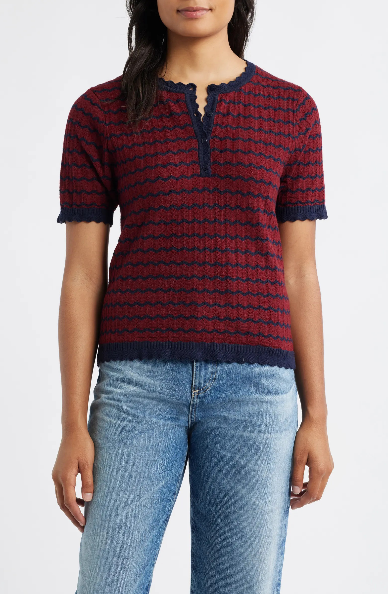 Wit & Wisdom Stripe Knit Top | Nordstrom | Nordstrom