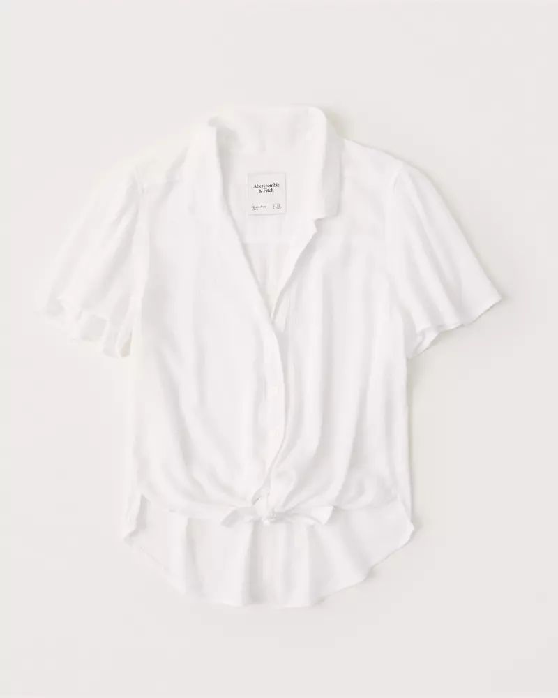 Flutter-Sleeve Top | Abercrombie & Fitch (US)