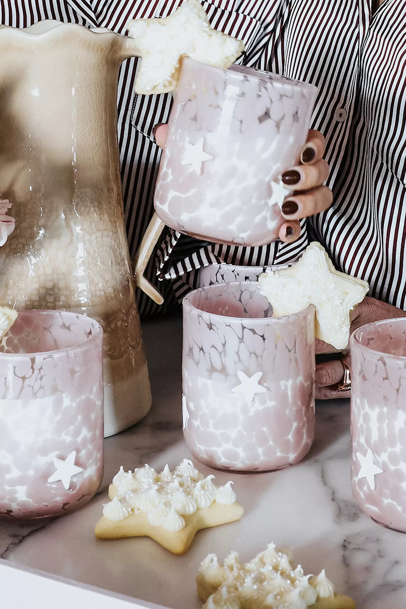 Nesting with Grace Festive Confetti Icon Juice Glass | Anthropologie (US)