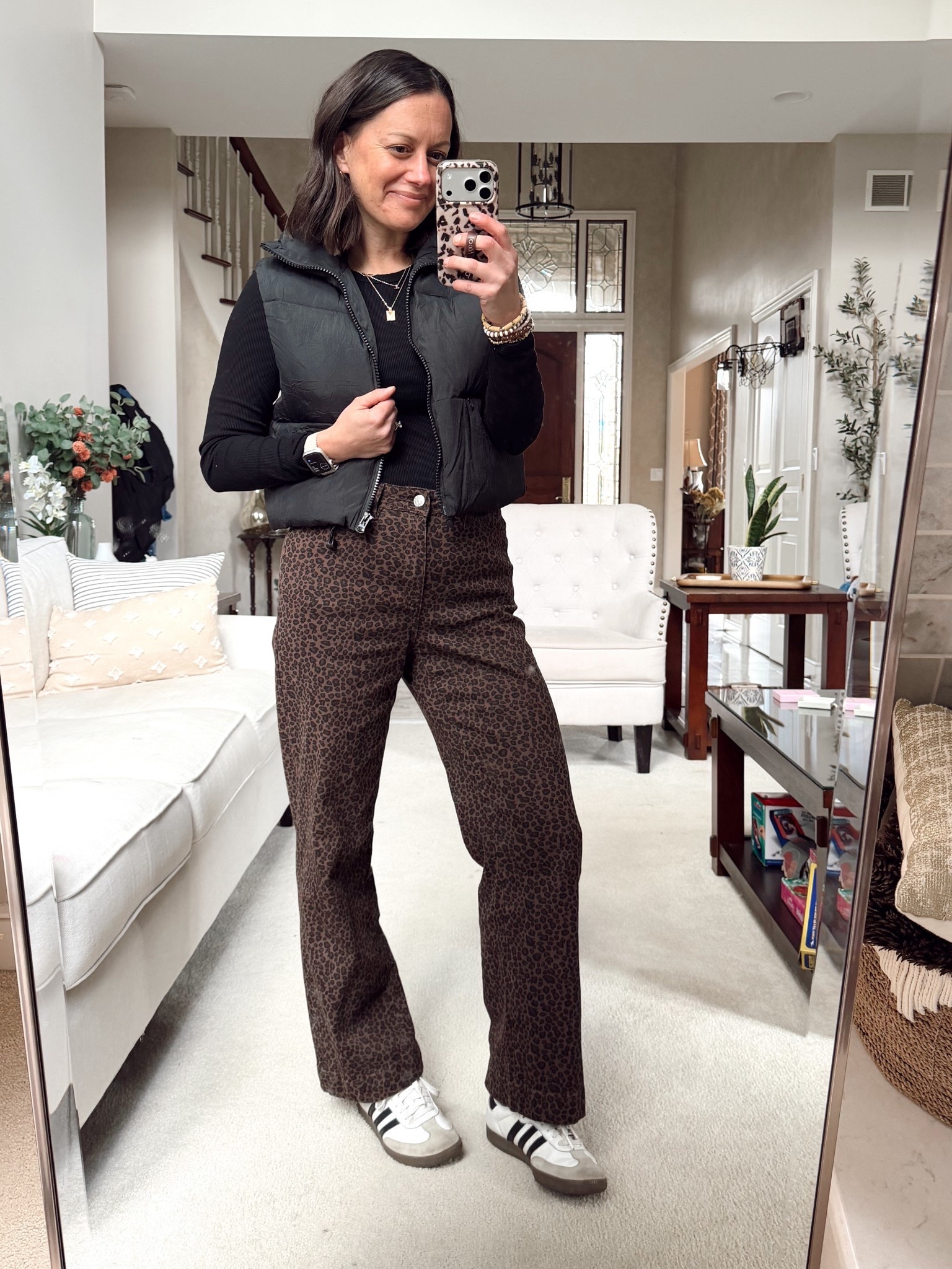 Mom outfit of the day! 

Leopard jeans from Amazon are so good! Run true to size to a tad big - I’m in the small.



#LTKmomlife #LTKootd #LTKOver40