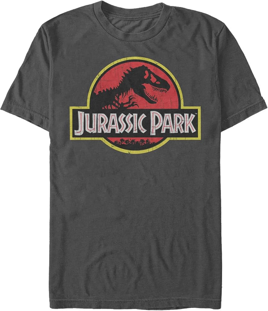 Jurassic Park Men's Jurassic Park Logo Men's Tee | Amazon (US)
