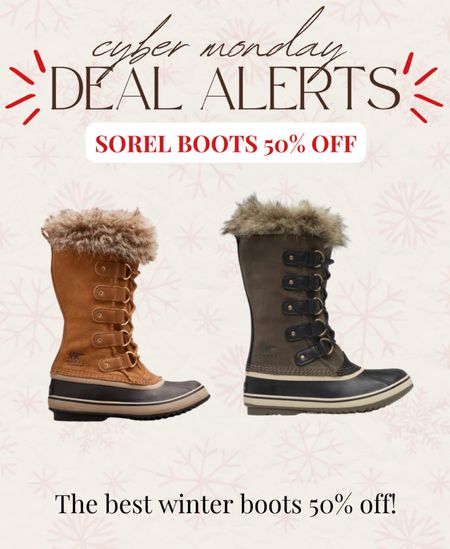 The best winter boots from SOREL are on sale for 50% off! These will go fast so run!! 

#LTKSeasonal #LTKshoecrush #LTKsalealert