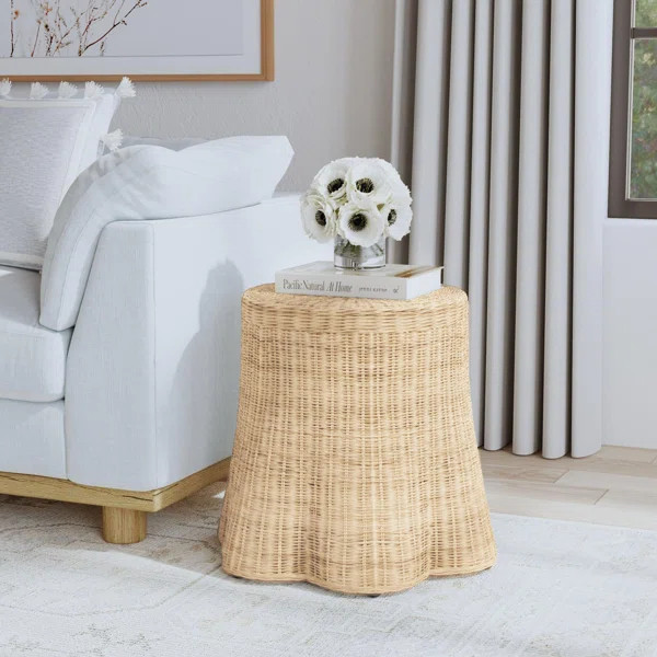 Woodsdale Woven Rattan End Table | Wayfair North America