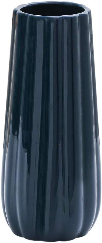 LIONWEI LIONWELI 9 inch Blue Ceramic Flower Vase Home Decor Vase and Table Centerpieces Vase - Id... | Amazon (US)