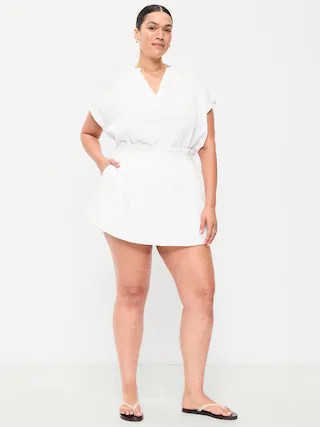 Ruffle Waist Mini Skort | Old Navy (CA)