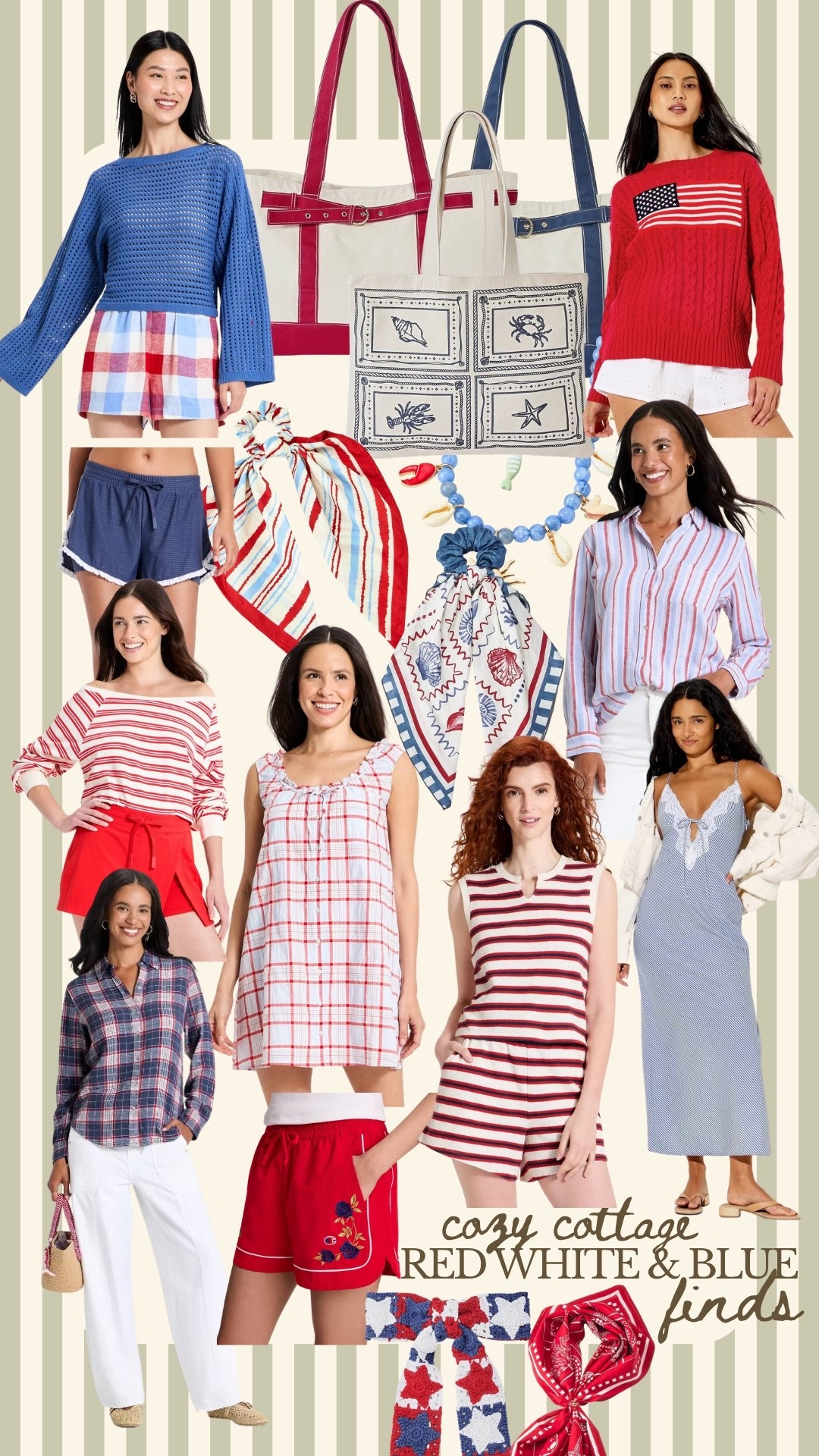 Cozy red white and blue finds from accessories to dresses to swim & beyond. 

#LTKMothersDay #LTKootd #LTKmomlife