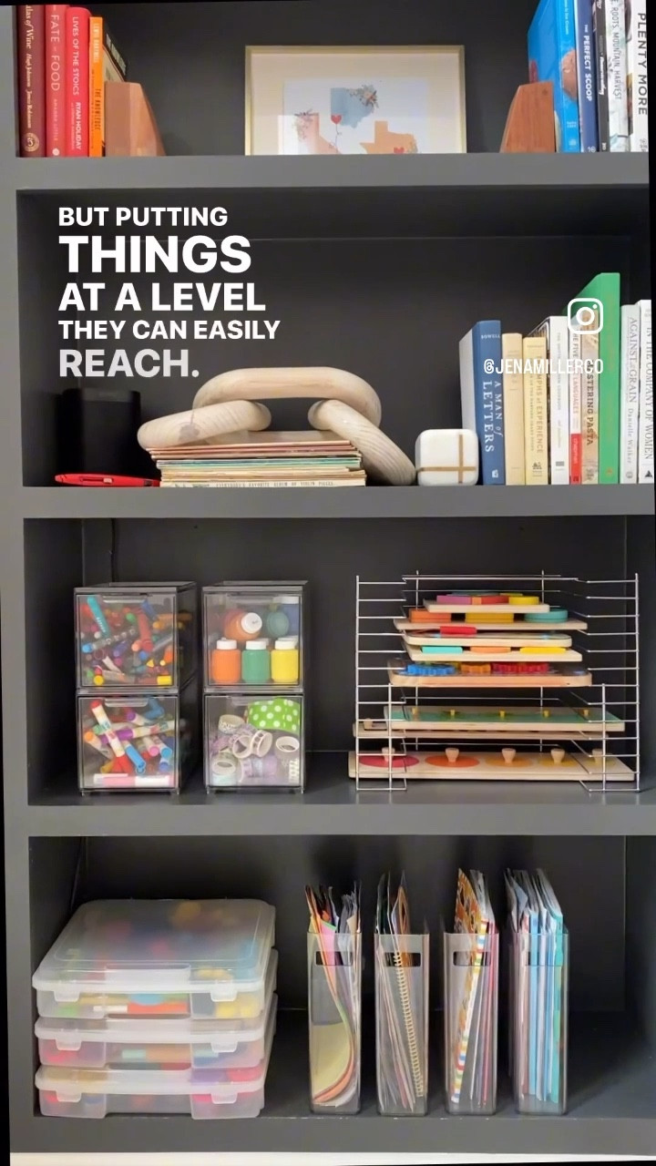 Pt2 Making my living room more kid friendly! I moved in the furniture & updated the space to be an arts, crafts & building play area that my toddler will get a lot of use out of. We don’t have a play room so this space functions that way. #playroom #organizedhome 

#LTKfamily #LTKhome #LTKkids