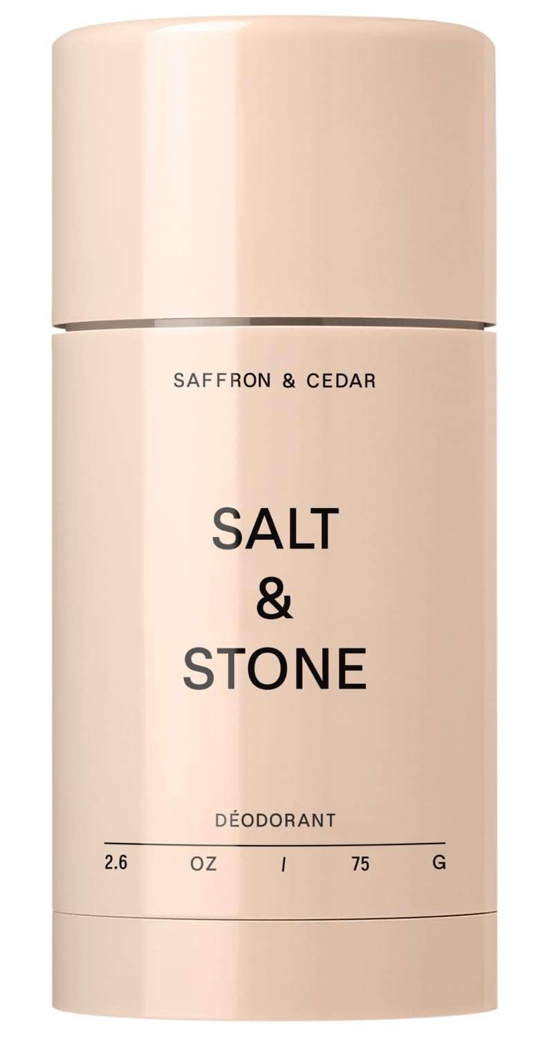 Salt & Stone Aluminum-Free Deodorant for Women & Men Saffron & Cedar 2.6 oz | Amazon (US)