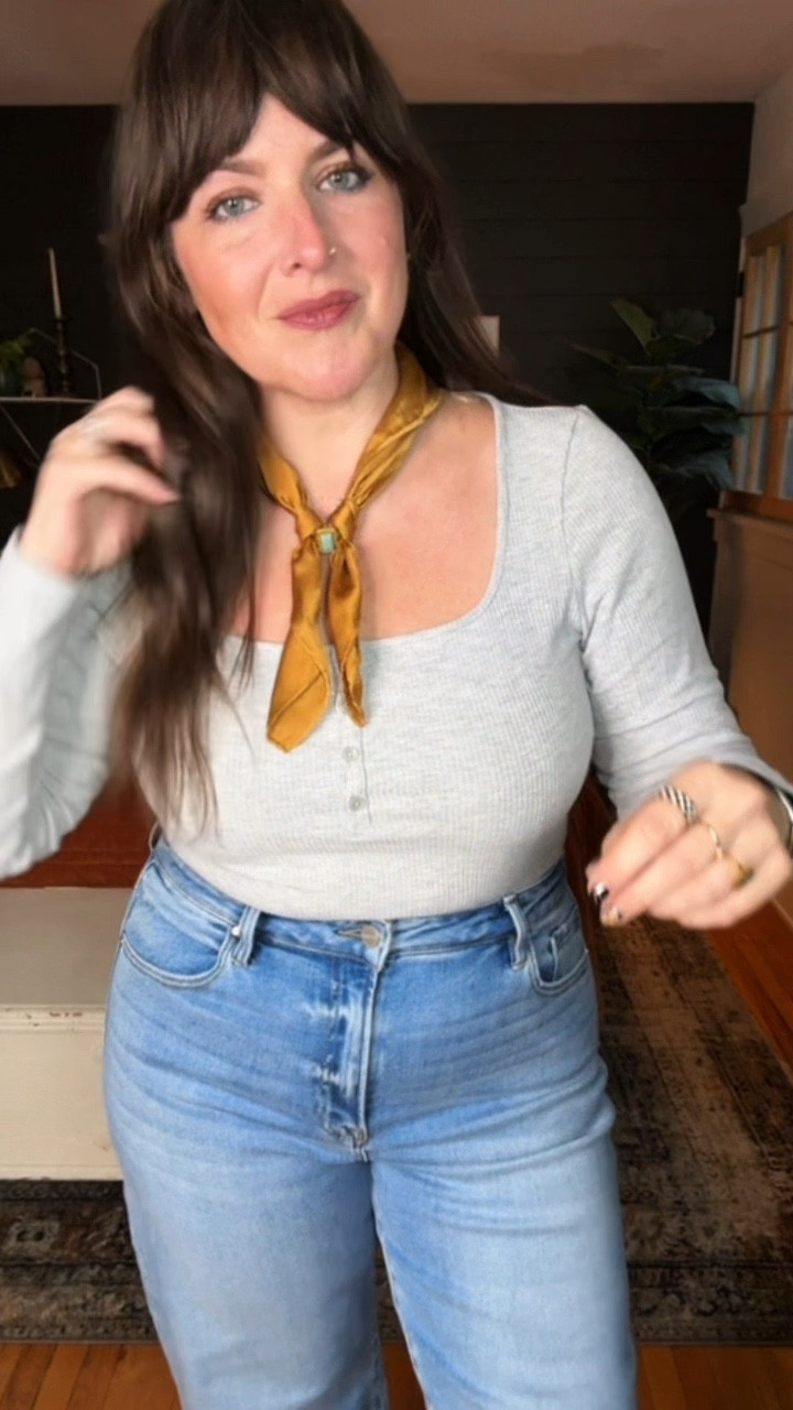 This outfit would have been difficult for me to wear once upon a time because it doesn’t make me look as slim as possible…but we’re not doing that anymore, friends 🧡

#LTKOver40 #LTKStyleTip #LTKMidsize