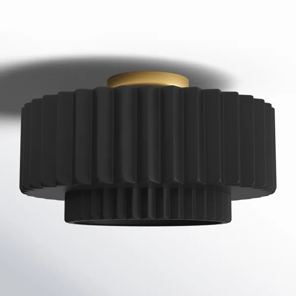 Dottie Single Light Ceramic LED Semi Flush Mount | Joss & Main