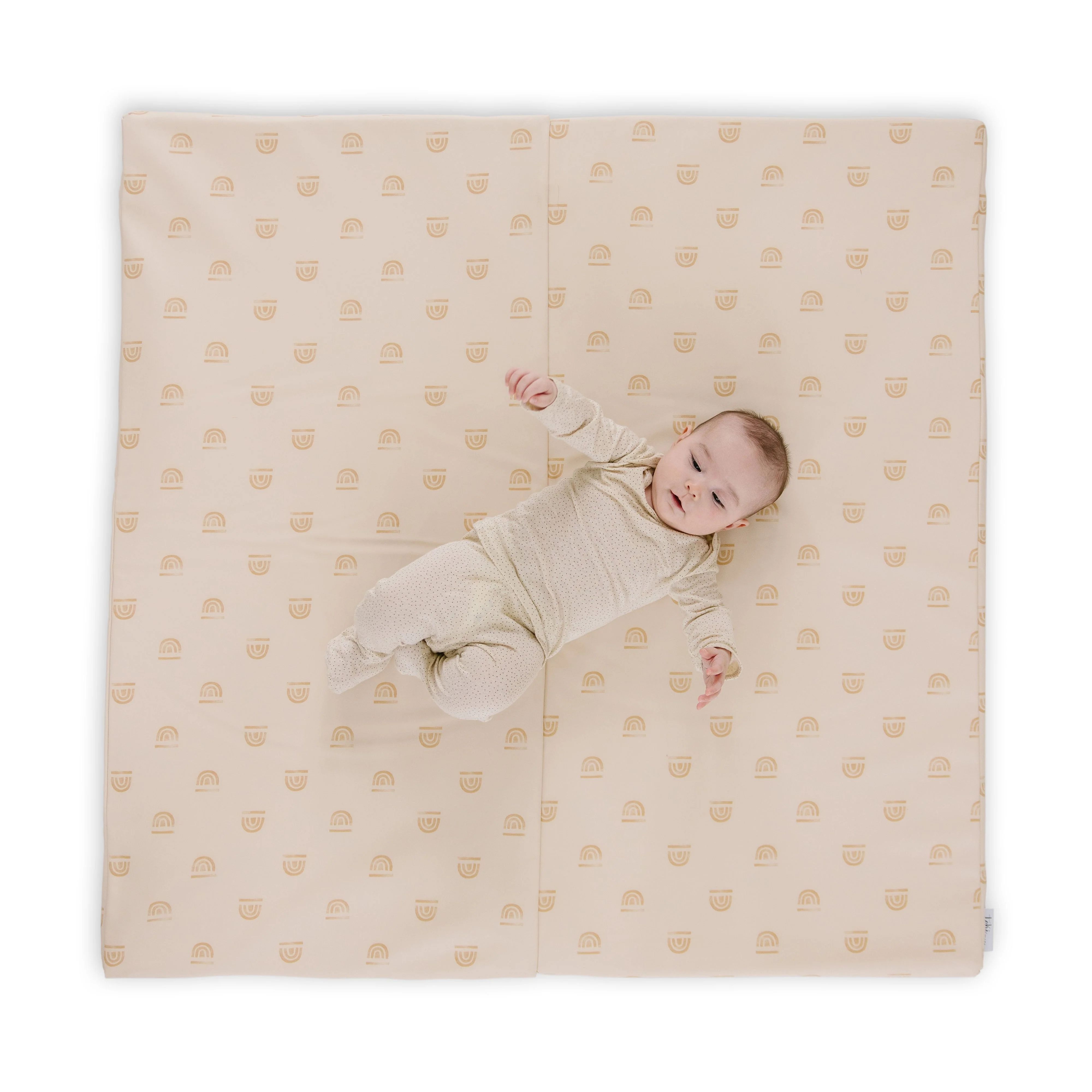 Rainbow Stamp in Cream Everywhere Mat | Toki Mats