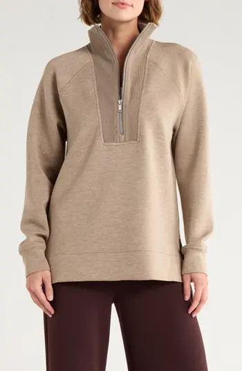 Air Essentials Brushed Half-Zip Sweatshirt | Nordstrom