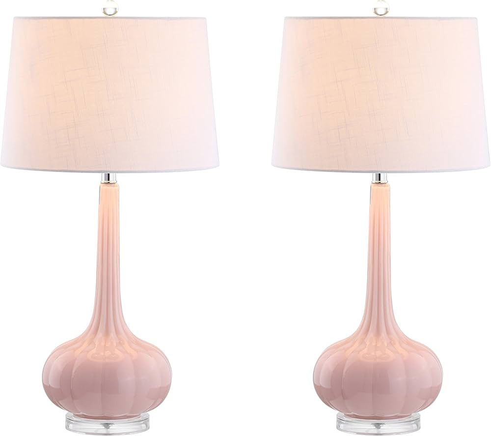 JONATHAN Y JYL1079A-SET2 Set of 2 Table Lamps Bette 28.5" Glass Teardrop LED Table Lamp Contempor... | Amazon (US)