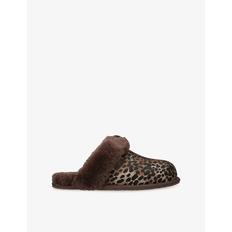 Ugg Womens Brown/Oth Scuffette Suede and Shearling Slippers Eur 36 / 3 Uk Women | Selfridges