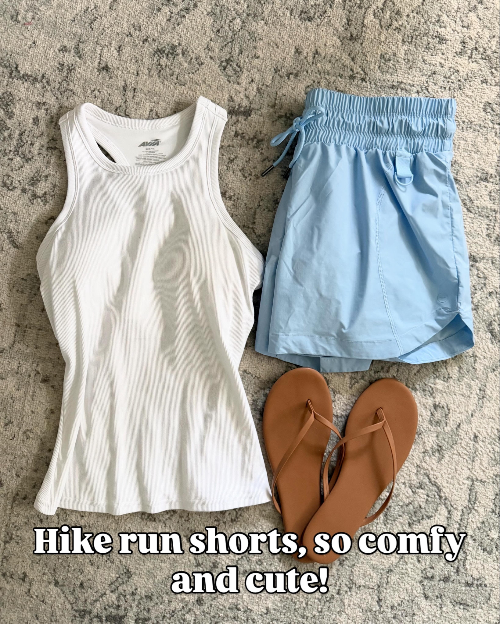 What I wear when it’s hot. Hike run shorts have built in liner. Several colors. Fit tts. Tank is sold out; linking similar. #walmartstyle