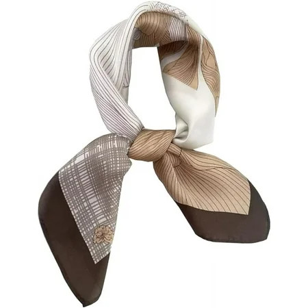 PTSPLLMY 100% Mulberry Silk Neck Scarf 21"x21" Small Square Scarfs for Women Gift Packed | Walmart (US)