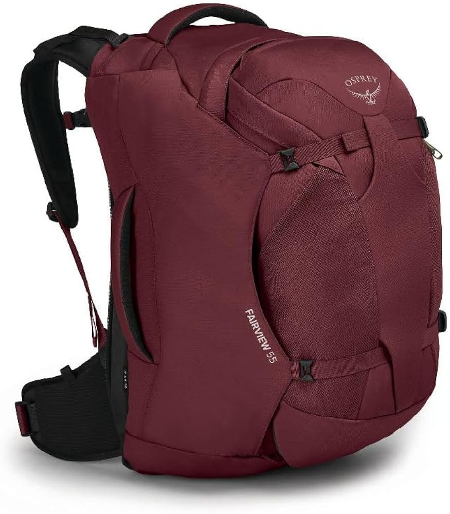 Osprey Fairview 55L Women's Travel Backpack, Zircon Red | Amazon (US)