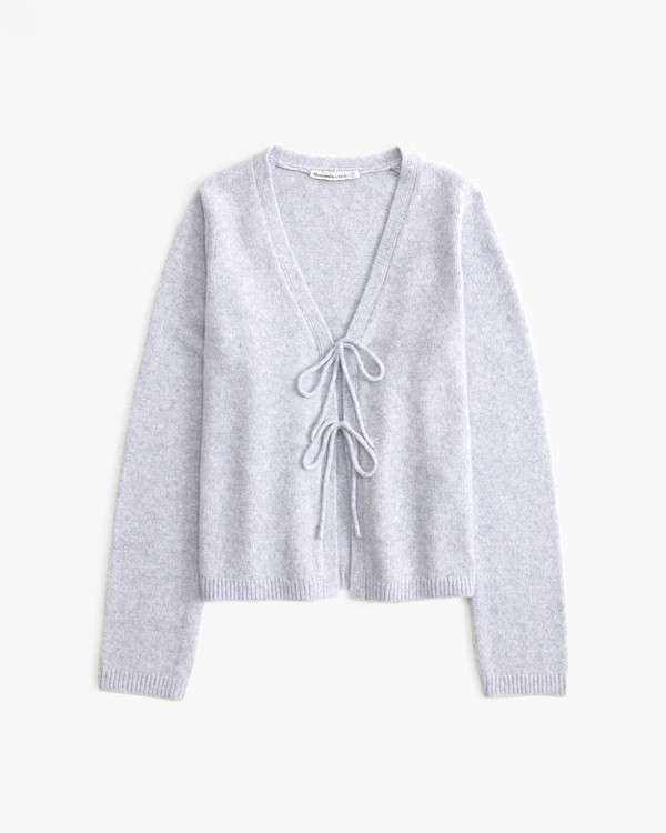 Women's Tie-Front Cardigan | Women's Tops | Abercrombie.com | Abercrombie & Fitch (US)