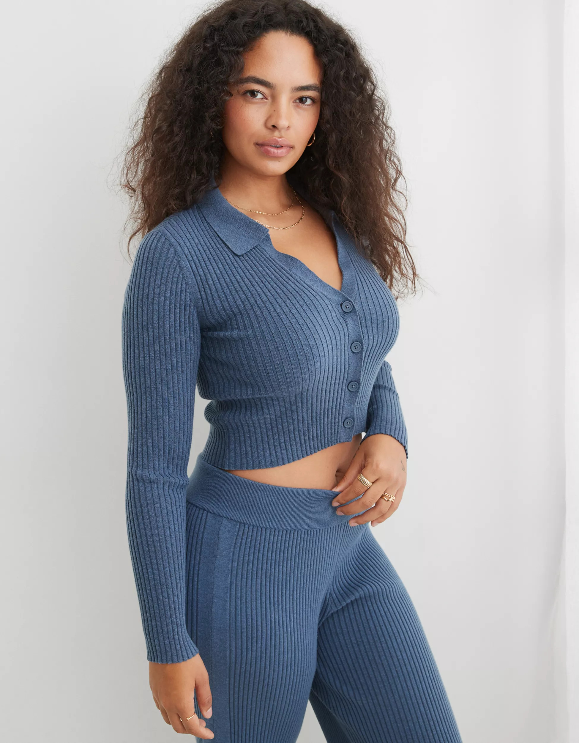 Aerie Gotta Jet! Polo Sweater | Aerie