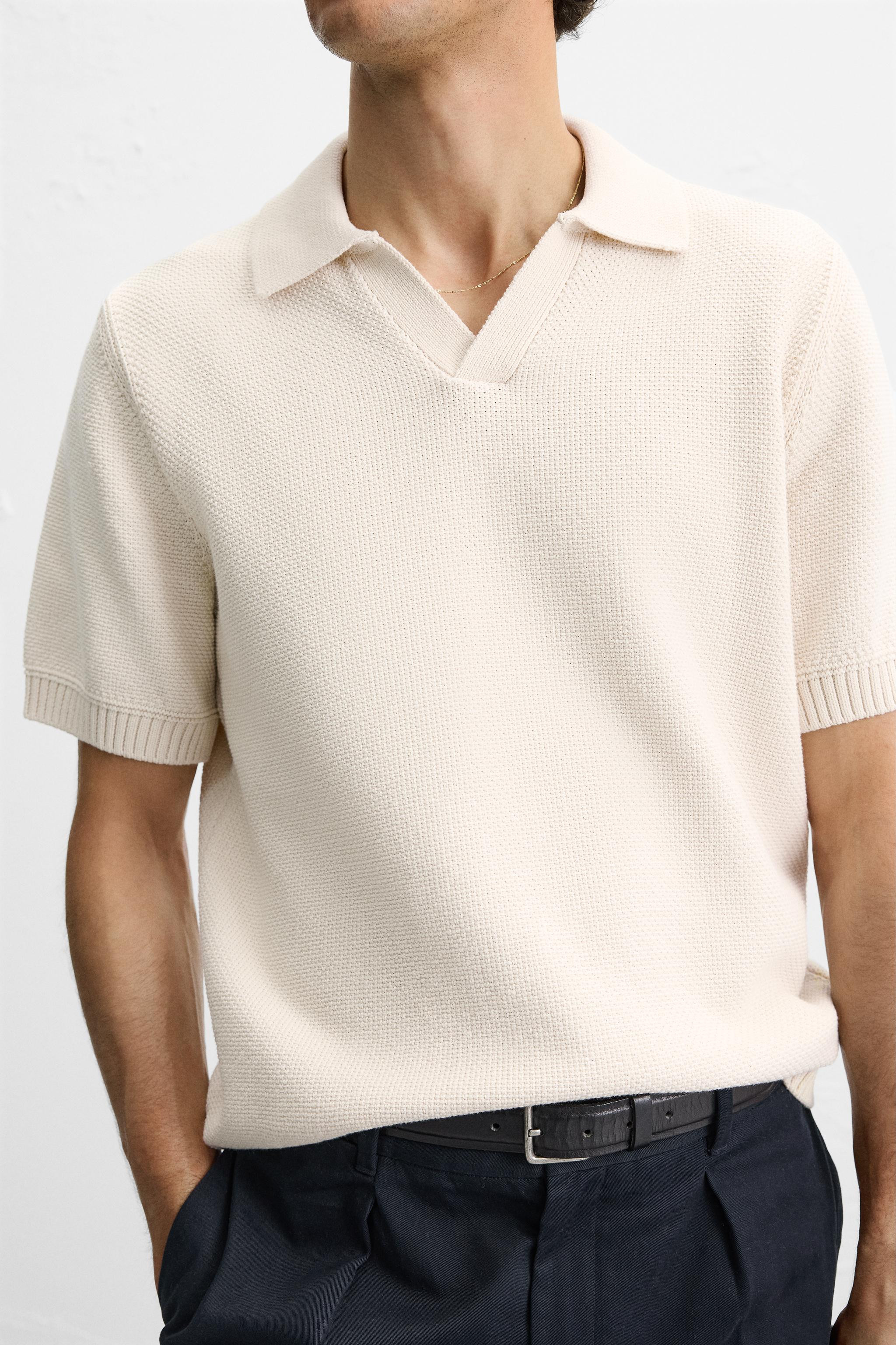 TEXTURED KNIT POLO | Zara US