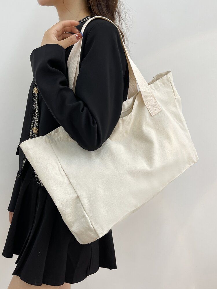 Minimalist Large Capacity Shopper Bag | SHEIN