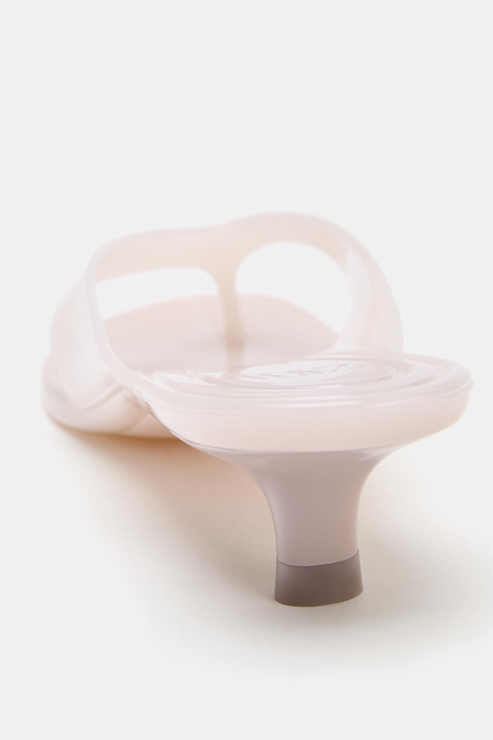 JELLY KITTEN HEEL SANDALS | Zara UK