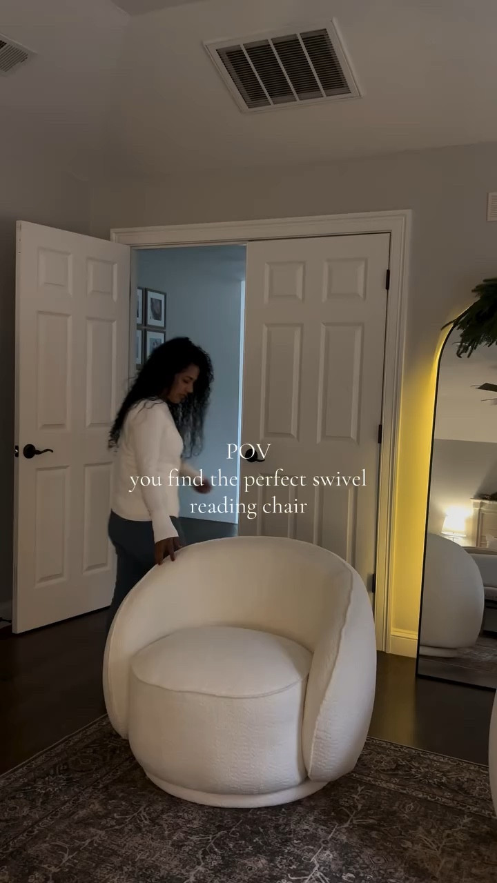 Comment SHOP below to receive a DM with the link 🔗 💝

Experience ultimate relaxation in these boucle accent chairs from @vanomi_erin comfort has never looked this good! 🌟 

These Swivel Barrel Chairs are crafted with luxurious, popular boucle upholstery, providing a cozy, soft seating experience that instantly elevates your comfort. 

super  heavy-duty sturdy metal base, which makes this large barrel chair swivel 360 degrees smoothly, making it the perfect companion for a bedroom or living room and is excellent for small spaces. 

The elegant full, round barrel-shaped design is perfect for various spaces, such as your living room, nursery, bedroom, office, or other small spaces. It is a perfect addition to your home. 

 #homedecor #homefinds #homedesign #homesweethome #homedecoration #Itkhome #styling #interior #swivelchair #christmasdecor #vanomiliving #vanomifurniture #amazonfinds #amazonhome #reels
