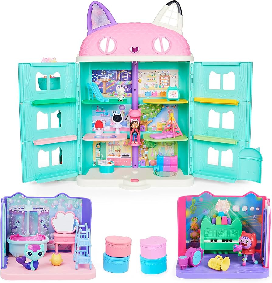 Gabby's Dollhouse Purrfect Dollhouse & Dollhouse Accessories Playset Bundle | Amazon (US)