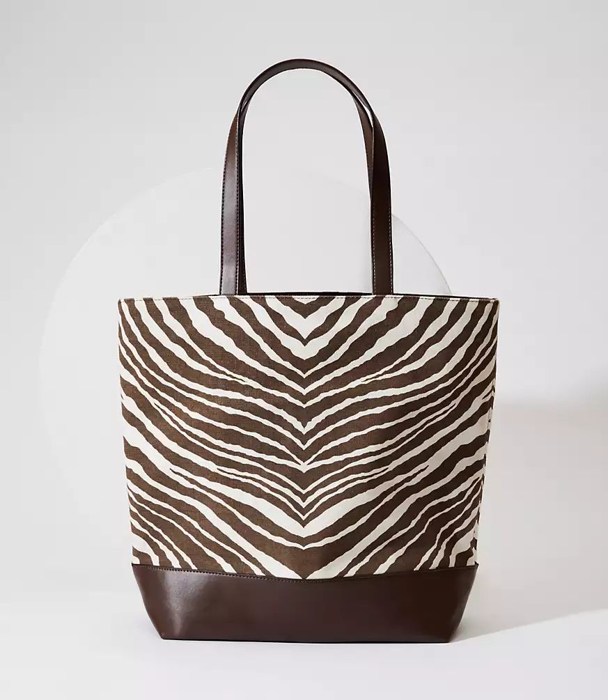 Zebra Print Tote Bag | LOFT