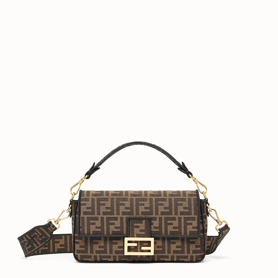 Brown fabric bag - BAGUETTE | Fendi | Fendi Online Store | Fendi
