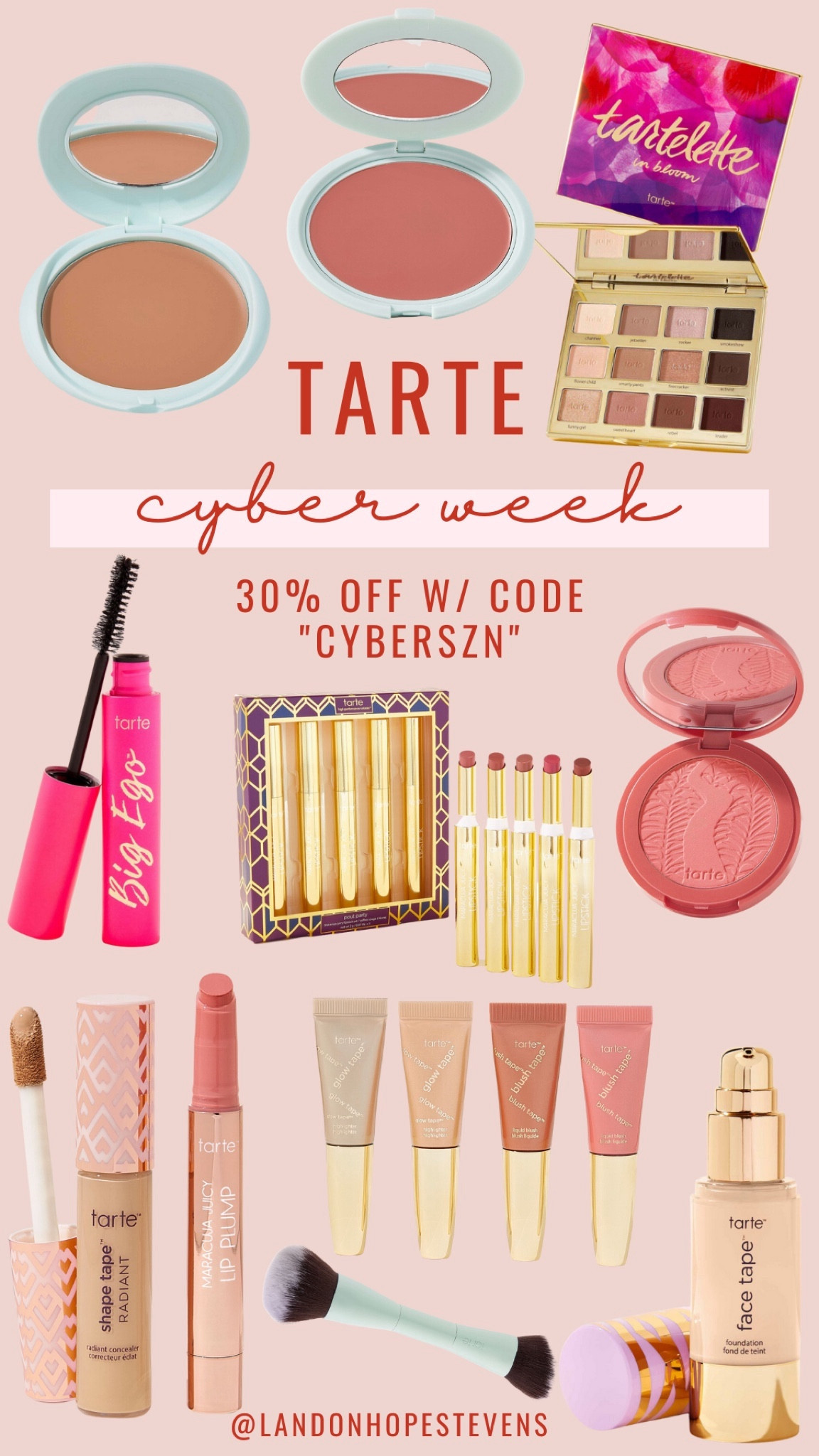 Tarte Black Friday / Cyber Week sale! 30% off sitewide with code “cyberszn” ✨

#LTKbeauty #LTKGiftGuide #LTKCyberWeek