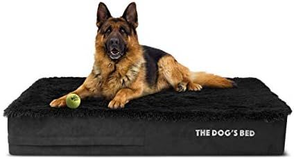 Amazon.com : The Dog’s Bed Orthopedic Dog Bed, Premium Memory Foam, Large Grey Faux Fur 40x25, ... | Amazon (US)