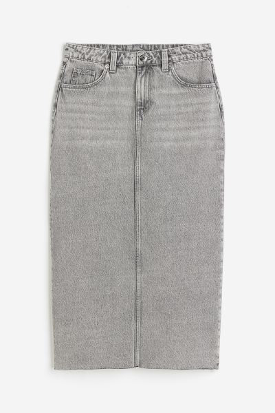 Denim Skirt - Light gray - Ladies | H&M US | H&M (US + CA)