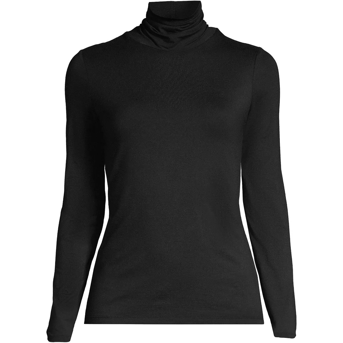 Lands' End Women's Lightweight Fitted Long Sleeve Turtleneck | Target
