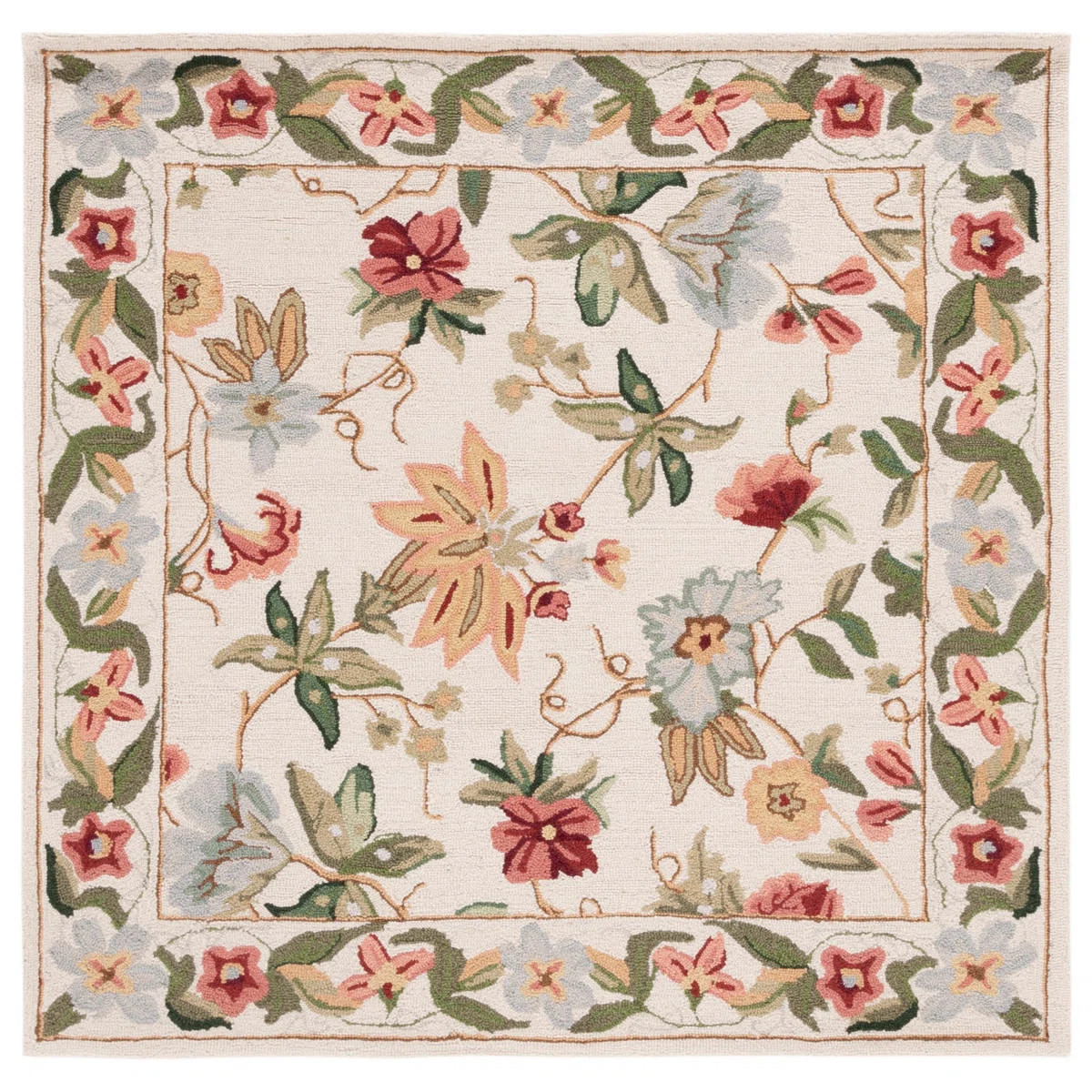 Chelsea Hand Hooked Wool Floral Rug | Wayfair North America