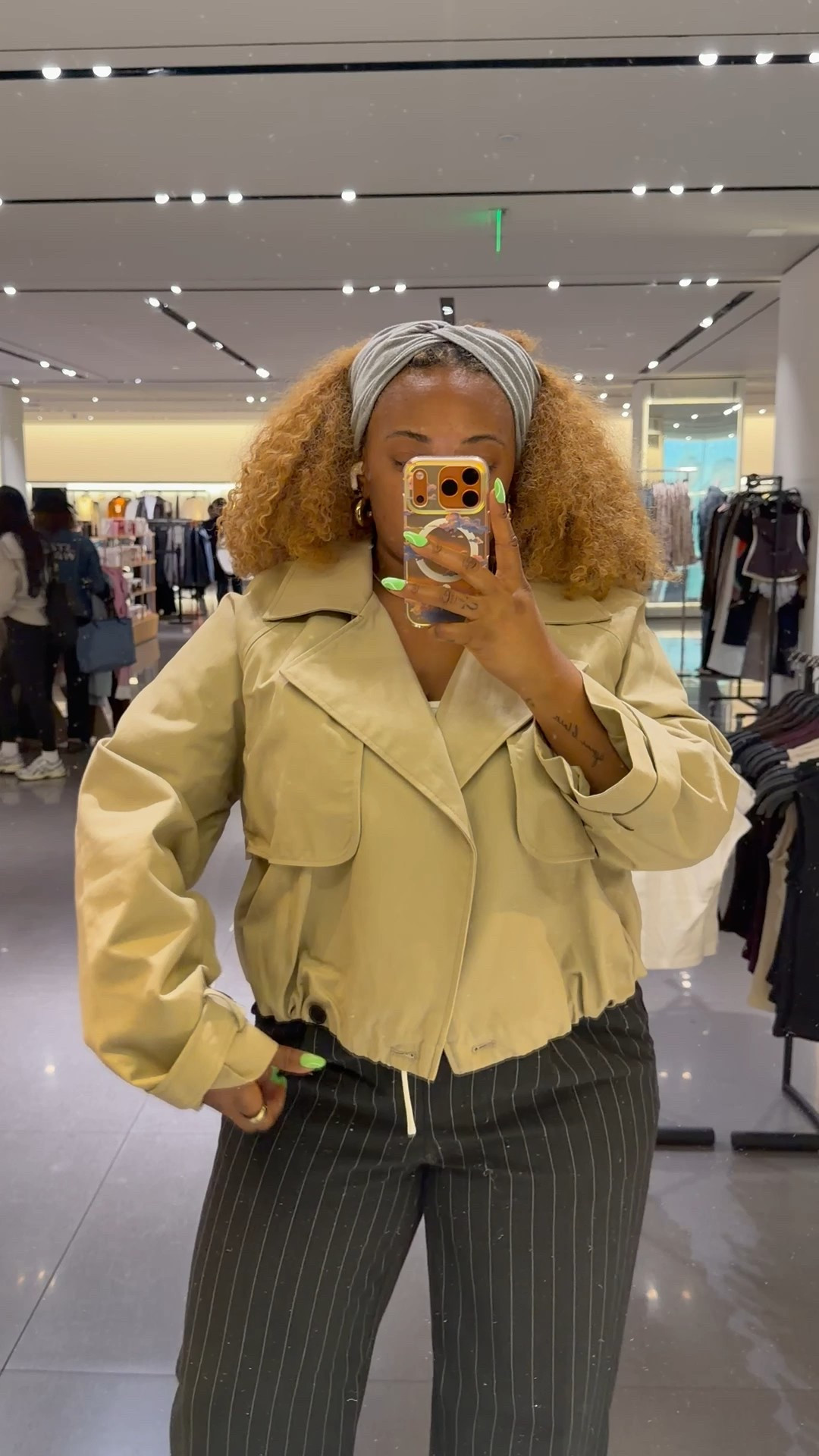 Love a cropped trench!