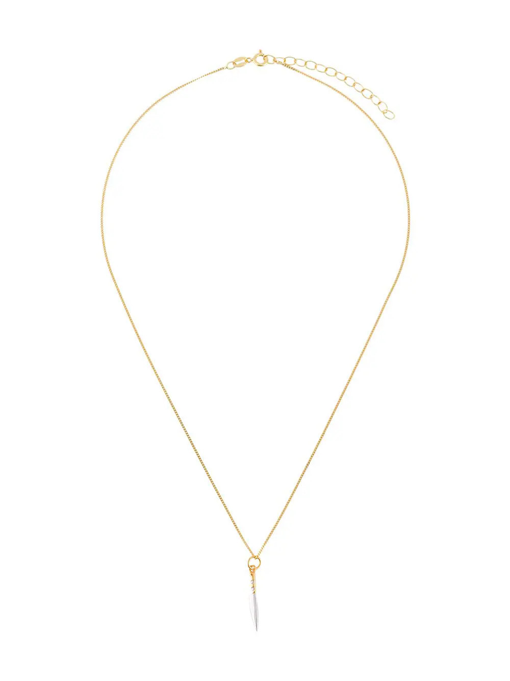True Rocks knife pendant necklace - Gold | Farfetch Global