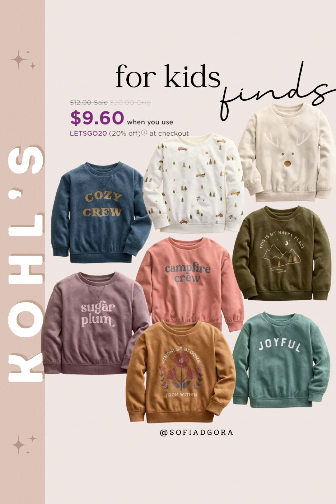 Cutest little sweatshirts for kids! Plus these sweatshirts for kids are on sale for only $9.60. Don’t forget to use code LETSGO20 🤍 Cute outfits for boys. Cute outfits for girls. Cute outfits for toddlers. Toddler outfits.

#LTKGiftGuide #LTKkids #LTKFind