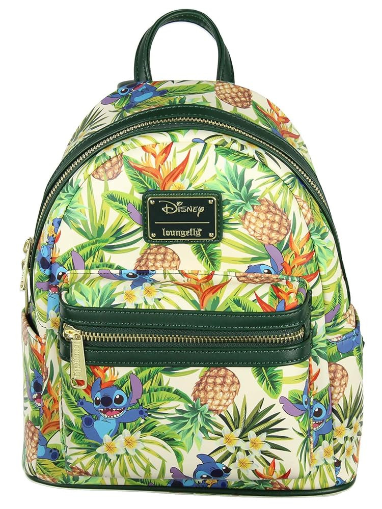 Loungefly Disney Lilo & Stitch Hawaiian Pineapple All Over Print Mini Backpack | Amazon (US)
