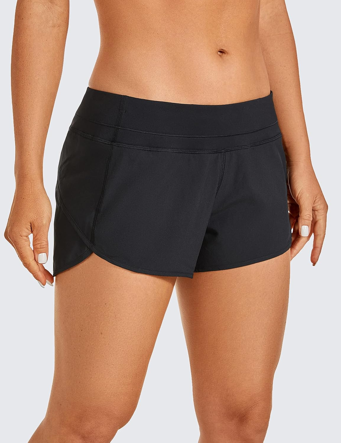 CRZ YOGA Women's Quick Dry Workout Running Shorts Mesh Liner - 2.5'' Drawstring Sport Gym Athletic S | Amazon (US)