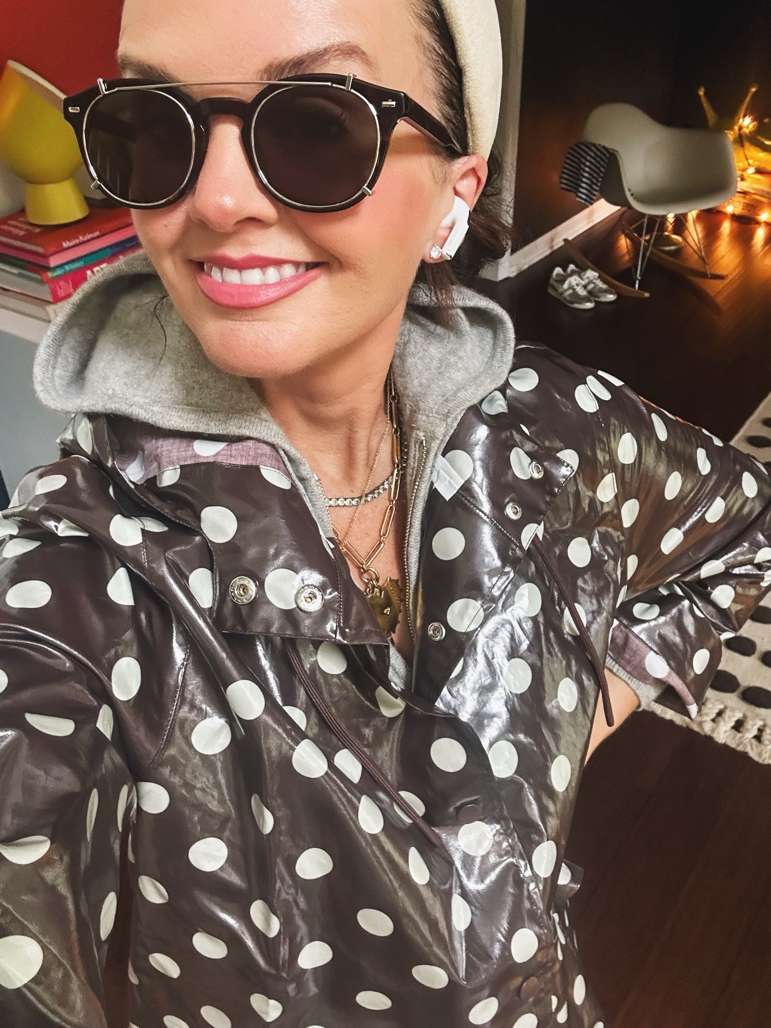A cute raincoat for all this rain.😆🌧️