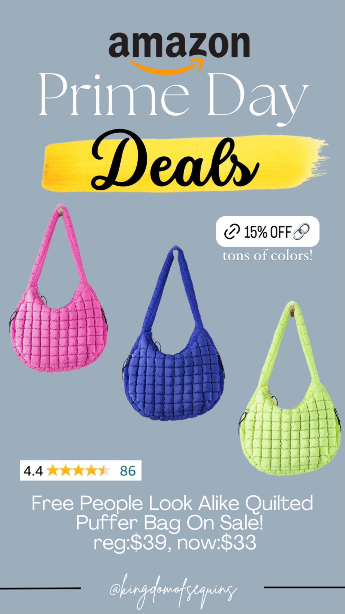 Amazon prime day puffer bag on sale 

#LTKSaleAlert #LTKHome