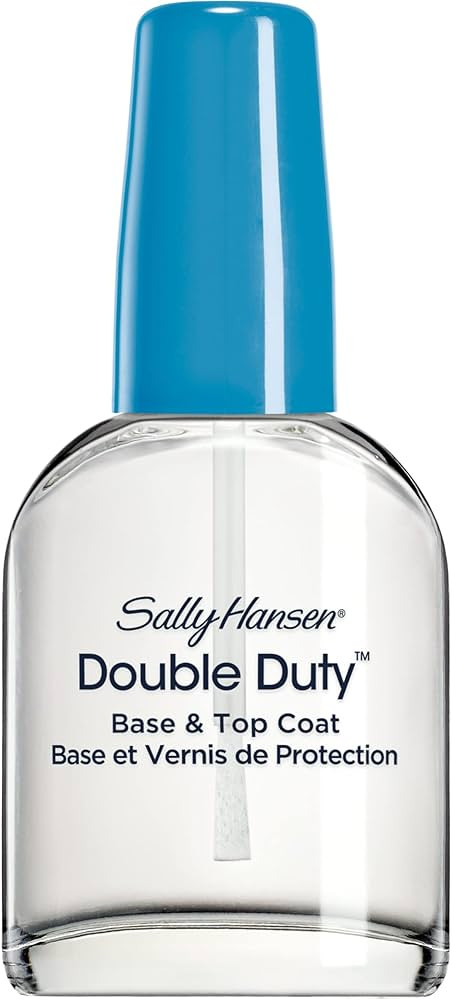 Sally Hansen Double Duty™, Base and Top Coat, Quick Dry, Long Lasting, Streak-Free Shine, Clear Nail Polish | Amazon (US)
