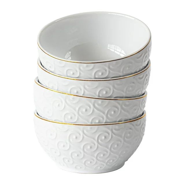 Sofia Home 4 Pack White Stoneware Bowls by Sofia Vergara | Walmart (US)