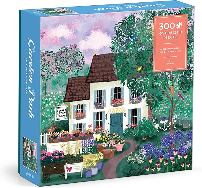 Galison Garden Path – 300 Piece Puzzle Fun and Challenging Activity with Bright and Bold Artwor... | Amazon (US)