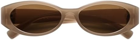 SOJOS Trendy Oval Polarized Sunglasses Womens Retro Narrow Chic Thin Y2k Sunnies SJ2364 | Amazon (US)