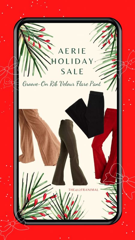 The perfect flare pant for the holidays from Aerie! On sale current for $20. Great for Christmas and NYE.

#LTKHoliday #LTKGiftGuide #LTKunder50