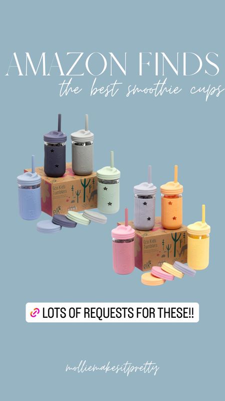 The best toddler smoothie cups! They’re glass covered in silicone and so durable. Perfect for smoothies, water, milk, etc and super cute too 🥰

#amazon

#LTKfamily #LTKbaby #LTKMostLoved