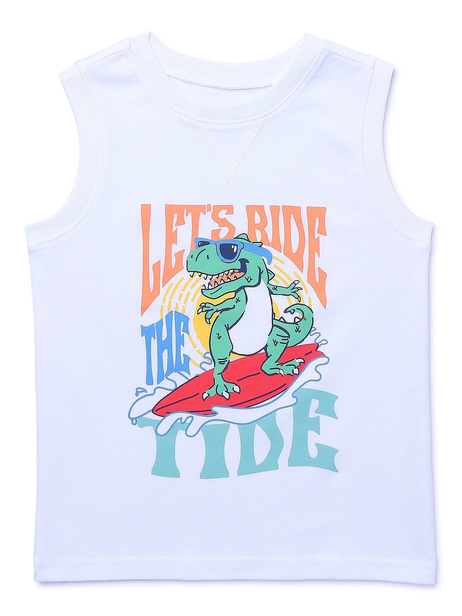 Garanimals Toddler Boy Graphic Jersey Muscle Tank, Sizes 18M-5T | Walmart (US)