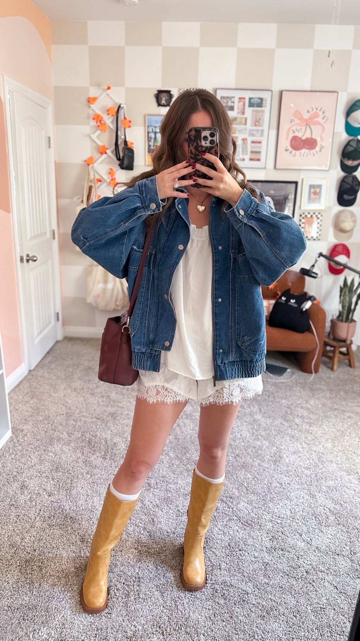 Recreating Pinterest outfits! Perfect fall ootd! Wearing size large jacket, medium top and bottoms!

#LTKFindsUnder50 #LTKTall #LTKFindsUnder100